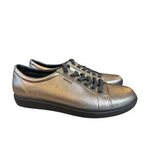 ECCO Soft 7.0 Metallic Leather Sneaker Women size 39 US 8